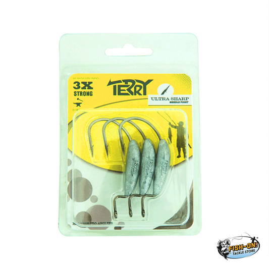 Terry Weighted Worm Hooks