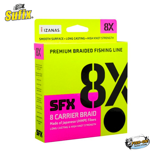 Sufix SFX x8 Carrier Braid Line Lo-Vise Green 270m