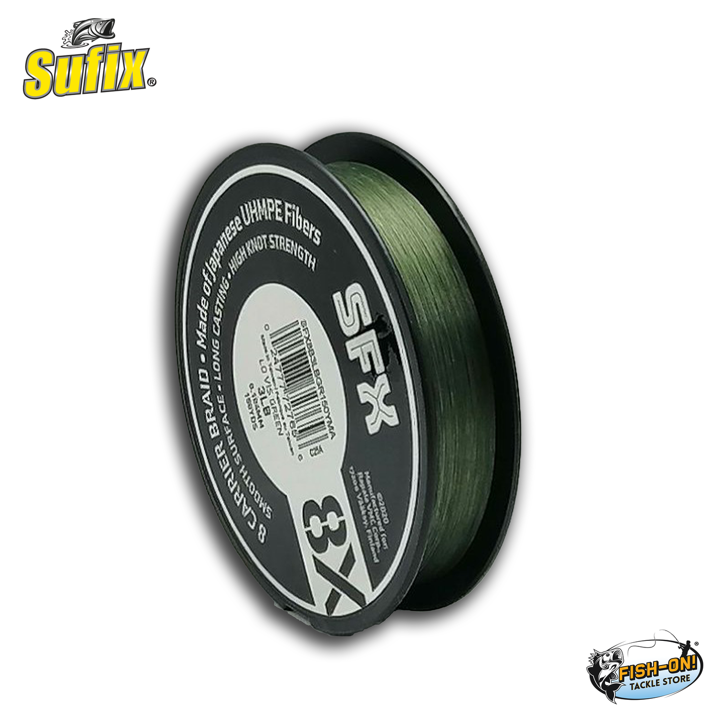 Sufix SFX x8 Carrier Braid Line Lo-Vise Green 270m